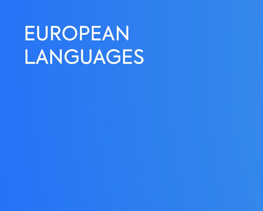 EUROPEAN LANGUAGES